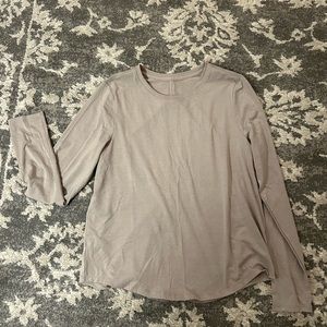 NWOT Athleta stone grey long sleeve